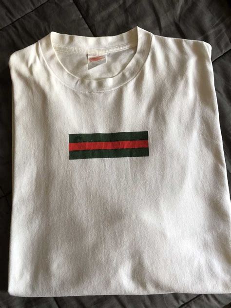 supreme gucci tee 2000|2000 Supreme Gucci Box Logo Tee XL .